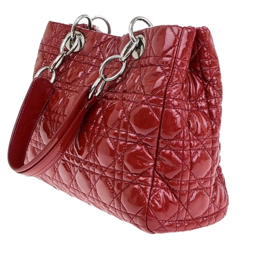 Dior Red Quilted Shoulder Bag - Picture 3 of 13